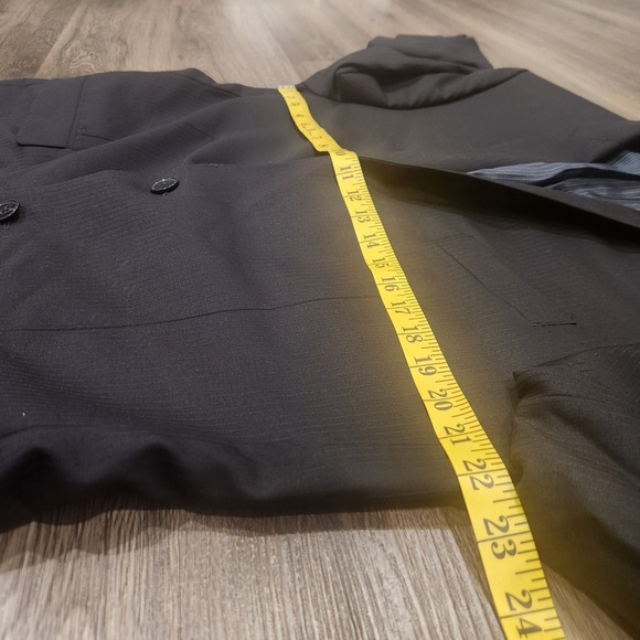 Calvin Klein‎ Pinstripe Blazer Two Button Suit Jacket Business Career -42R - Picture 2 of 10